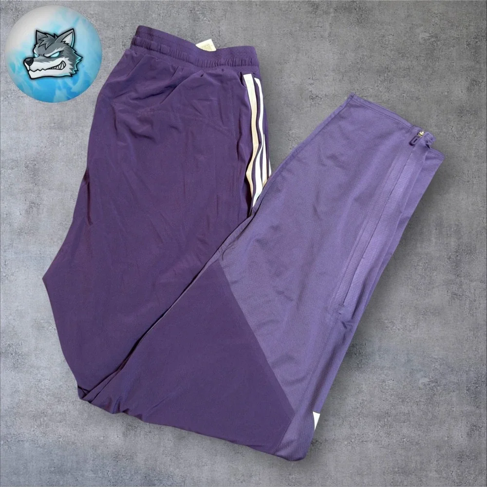 Adidas Mens Pro Elite 2025 Promo Running Pants Size Large Aurora Plum JP3797 NEW